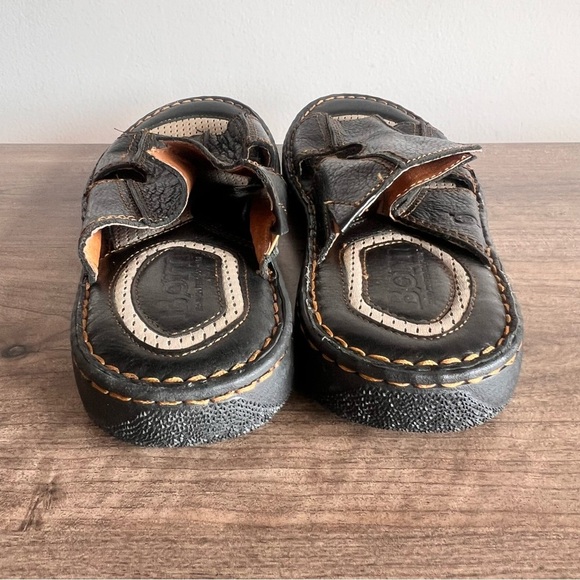 BORN Jared Open Toe Men\'s Leather Slide Sandal Size 10 #564A